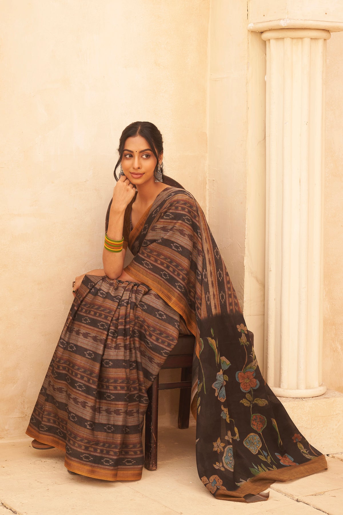 Ikkat Maya Saree