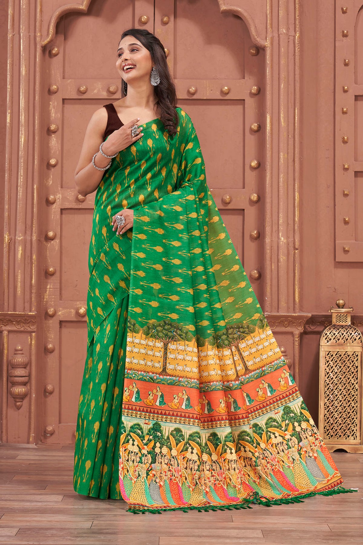 Gorgeous Green Saree