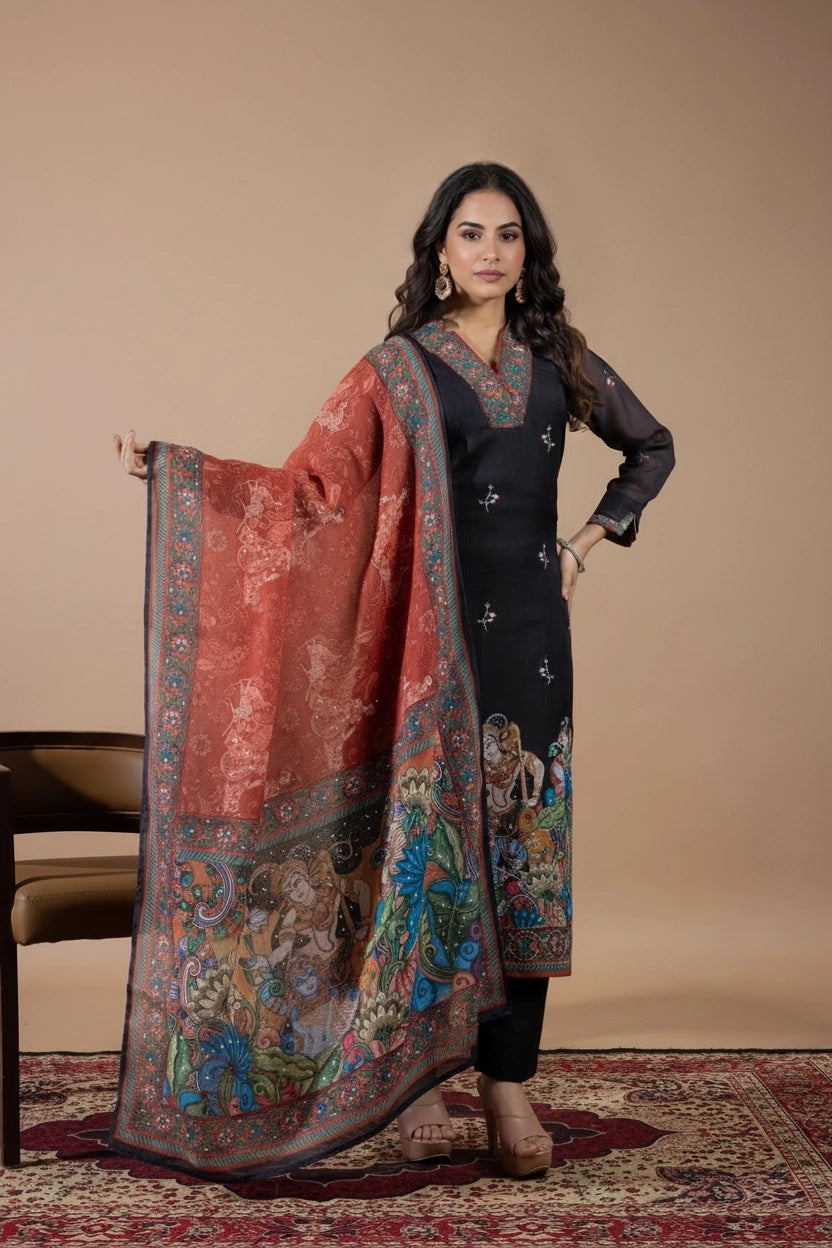 Shyam Sutra Handwork Suit Set