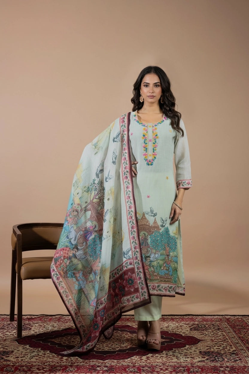 Neer Nivaas Handwork Suit Set