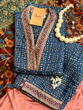 Wild Sapphire Bandhani Suit Set