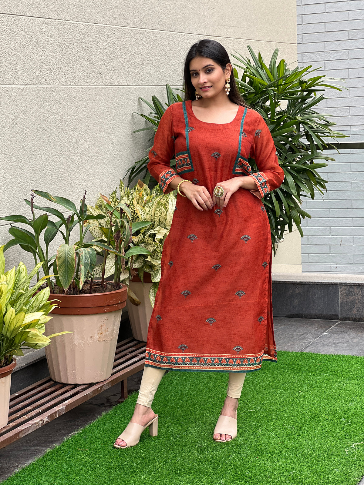 Maira Ajrakh Suit-Kurta Set-Ekana Label
