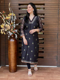 Black Indu Ajrakh Suit