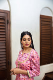 Rose Pink Jacket Gown