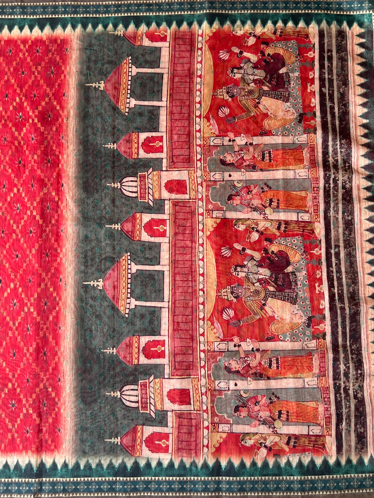 Thaanvi Double Ikkat Saree-Saree-Ekana Label