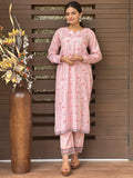 Baby Pink Floral Kurta Set