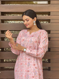 Baby Pink Floral Kurta Set