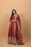 Saachi Red Pichwai Gown