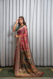Pink Kasturi Kalamkari Saree