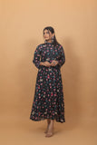Gauri Black Pichwai Dress