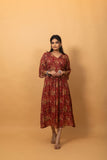 Dadhika Red Patola Dress