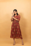 Dadhika Red Patola Dress