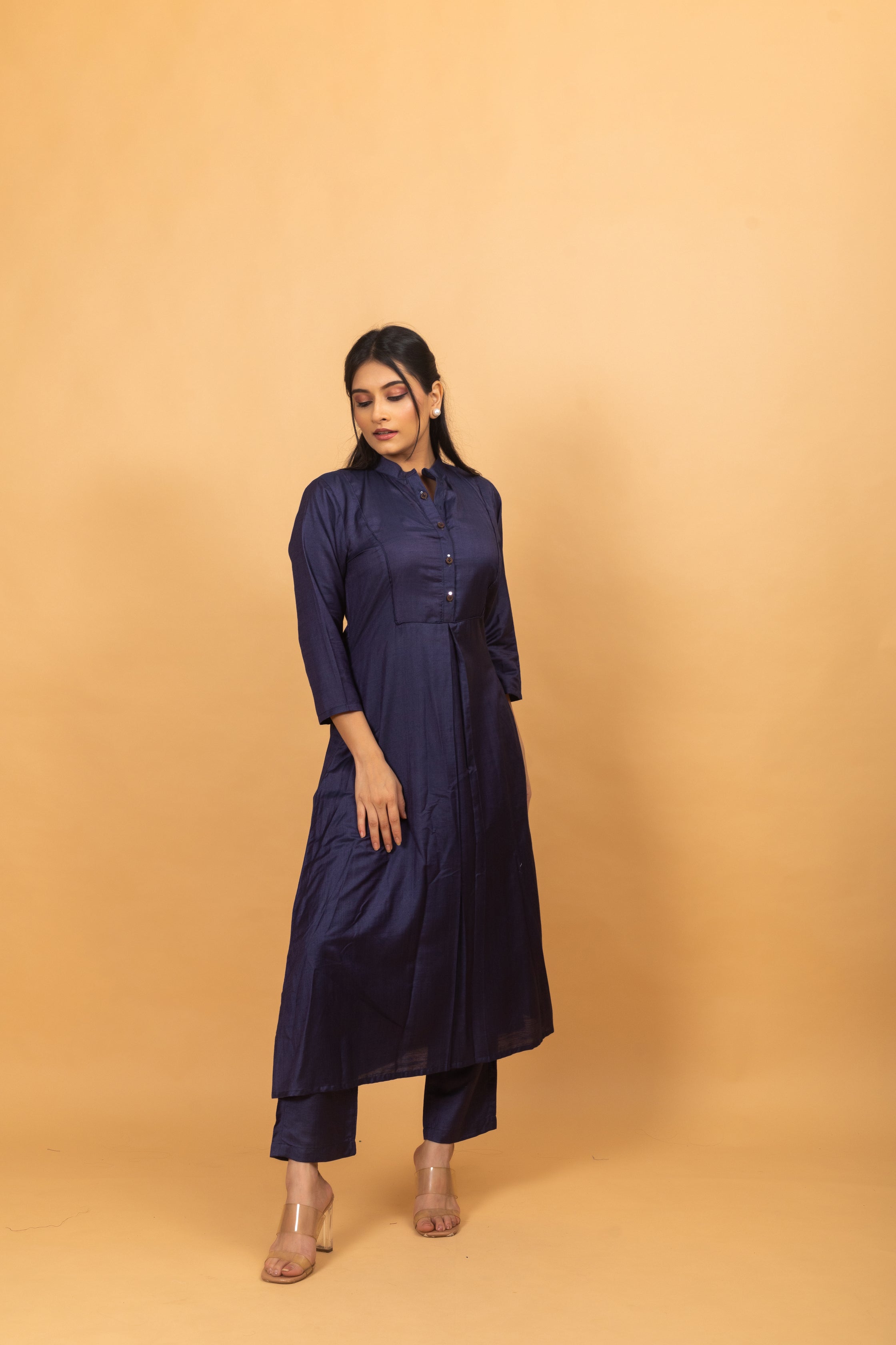 Zaitra Blue Pichwai Suit Set