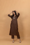 Harita Brown Three Piece Suit Set