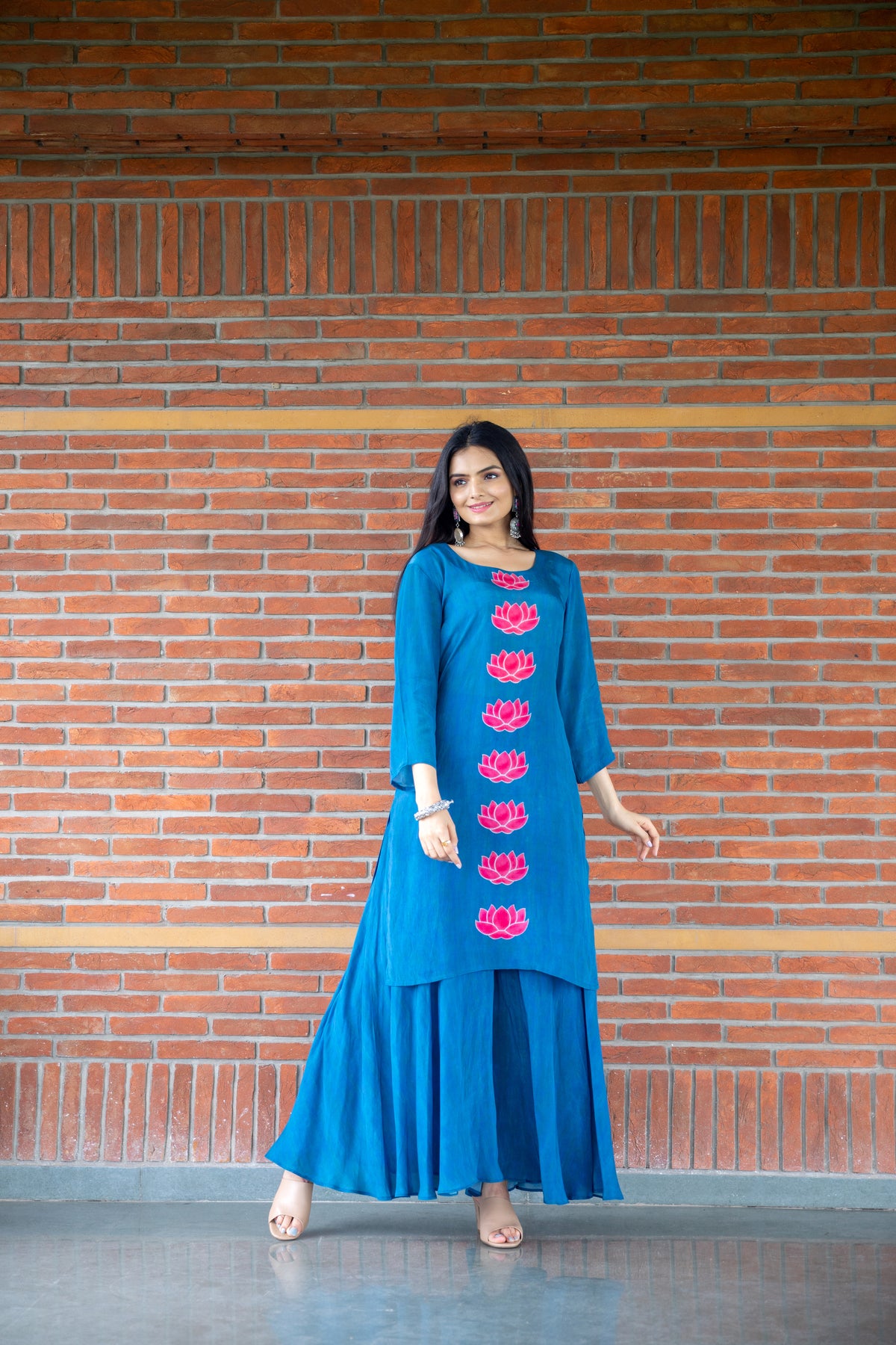 Sacred Lotus Palazzo Set-Clothing-Ekana Label