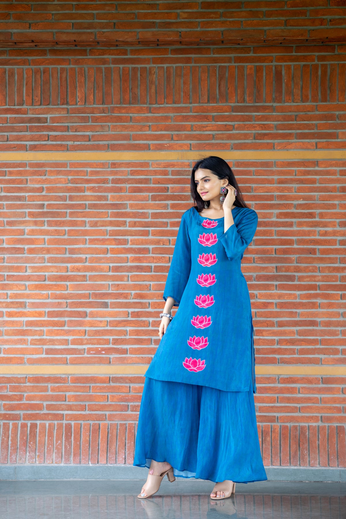 Sacred Lotus Palazzo Set-Clothing-Ekana Label