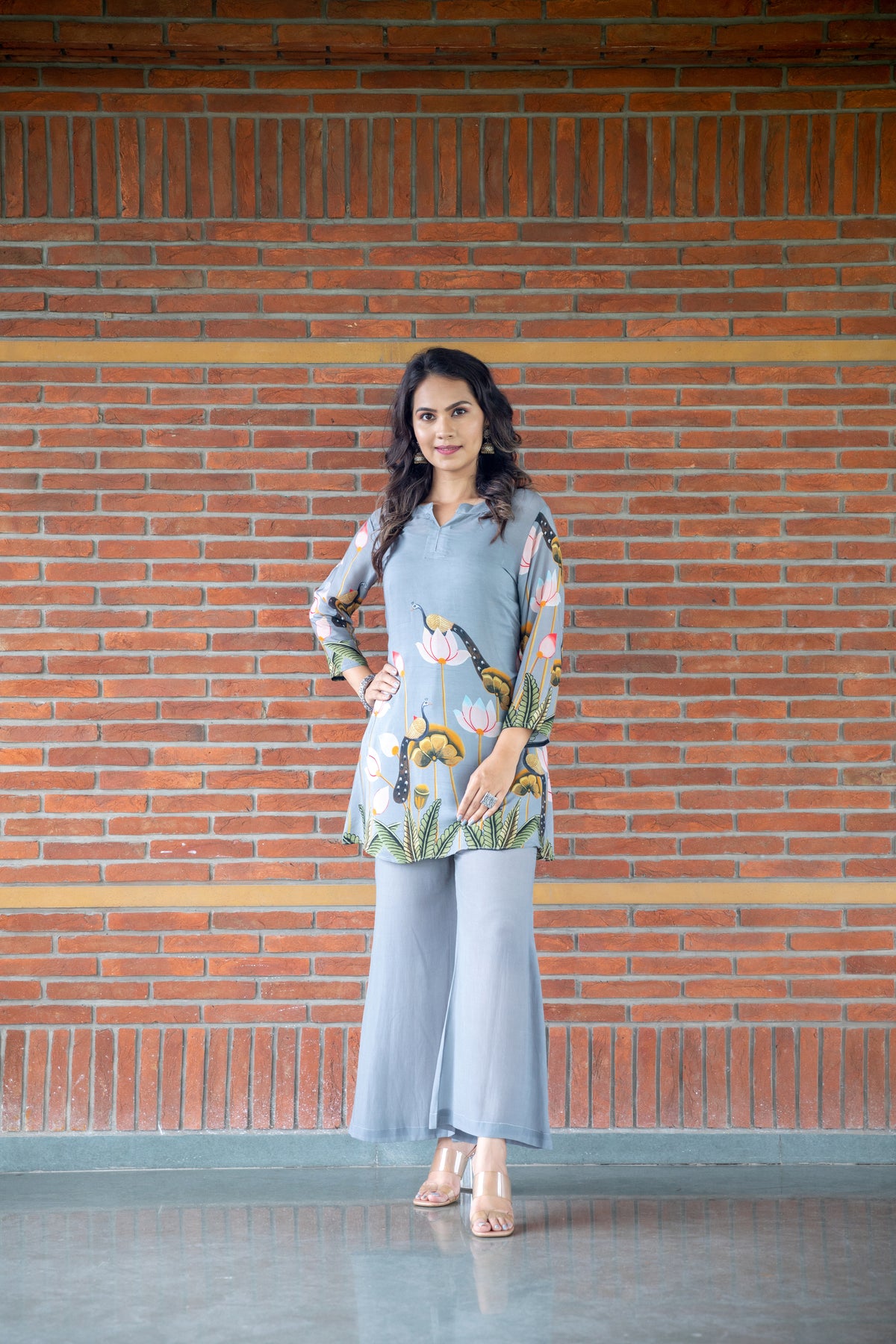 Layla Pichwai Co-ord Set-Clothing-Ekana Label