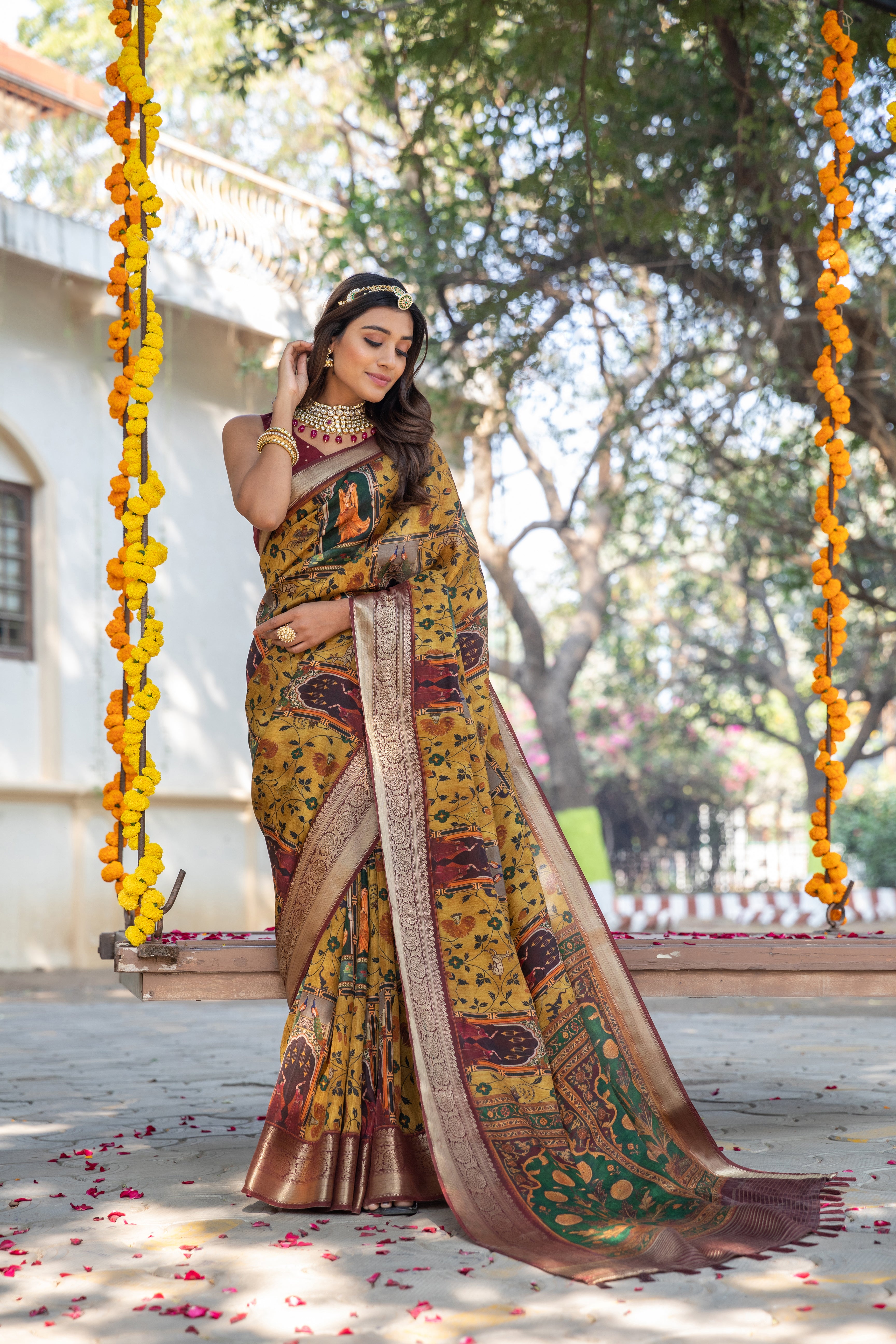 Eva Kalamkari Saree