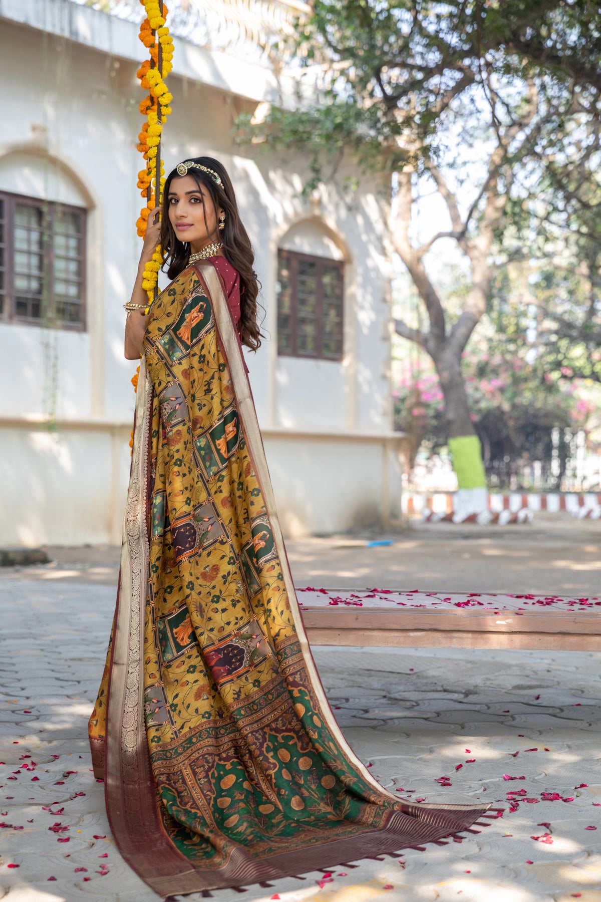 Eva Kalamkari Saree-Saree-Ekana Label